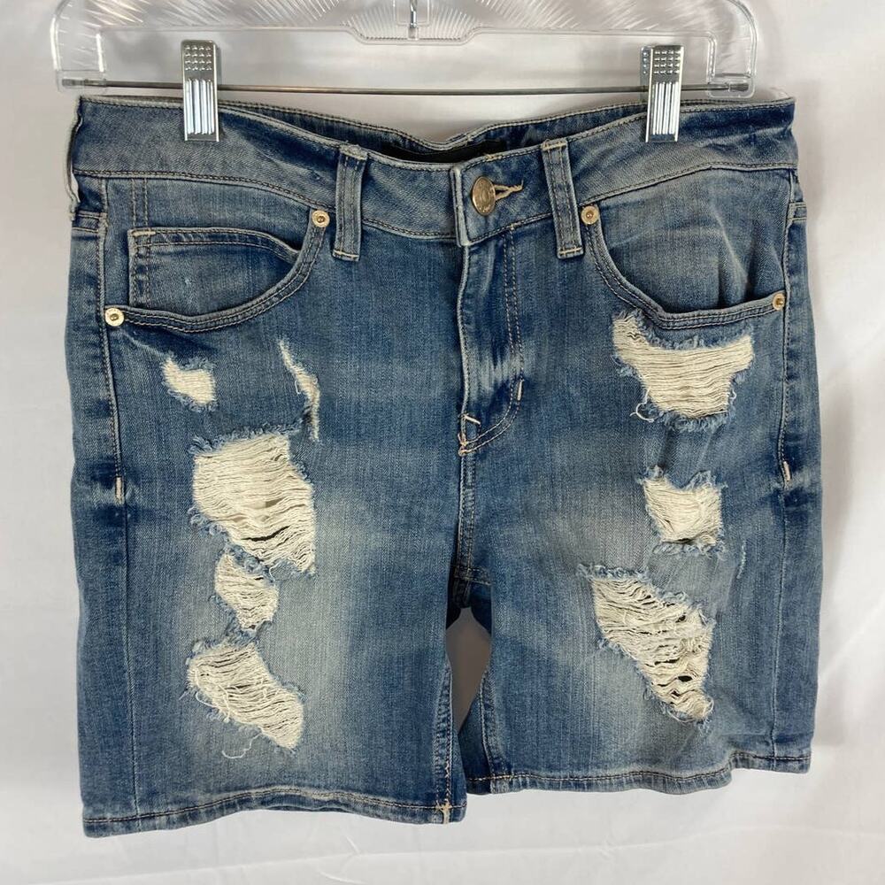 Express High Rise Distressed Jean Shorts size 2